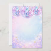 Sparkle Dance Disco Ball Birthday Party Invitation 招待状 (裏面)