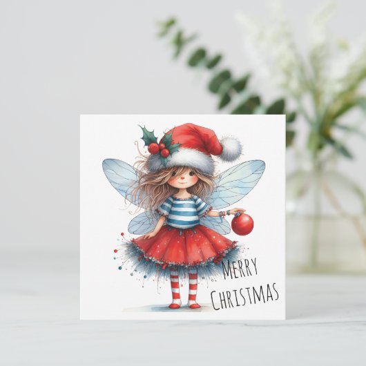 Sparkle Fairy with Ornament – Holiday Card (スタンド正面)