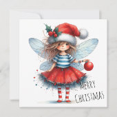 Sparkle Fairy with Ornament – Holiday Card (正面)
