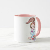 Sparkle Girly Coffee Books マグカップ (正面右)