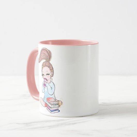 Sparkle Girly Coffee Books  マグカップ (正面左)