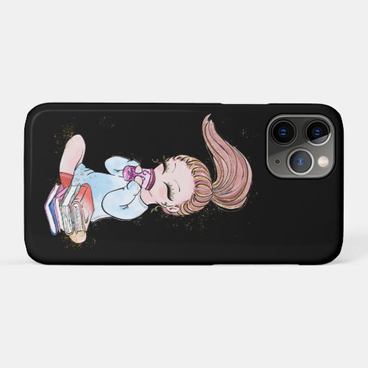 Sparkle Girly Coffee Books Case-Mate iPhoneケース (裏面(横))