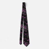 Sparkle Glam Hot Pink Butterflies  ネクタイ (裏面)