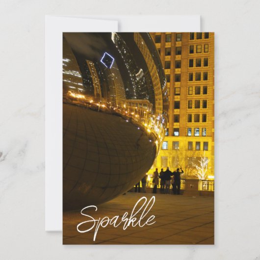 Sparkle Holiday Photography Card サンキューカード (正面)