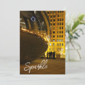 Sparkle Holiday Photography Card サンキューカード (スタンド正面)