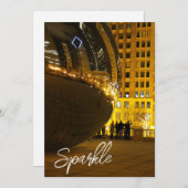 Sparkle Holiday Photography Card サンキューカード (正面/裏面)