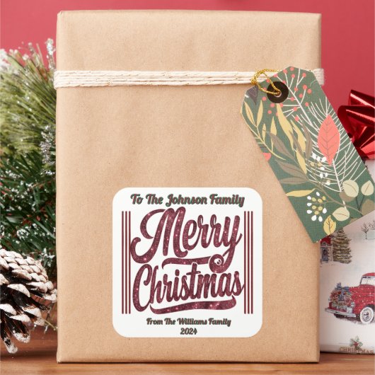 Sparkle in the Joy of Christmas! スクエアシール (クリスマス)