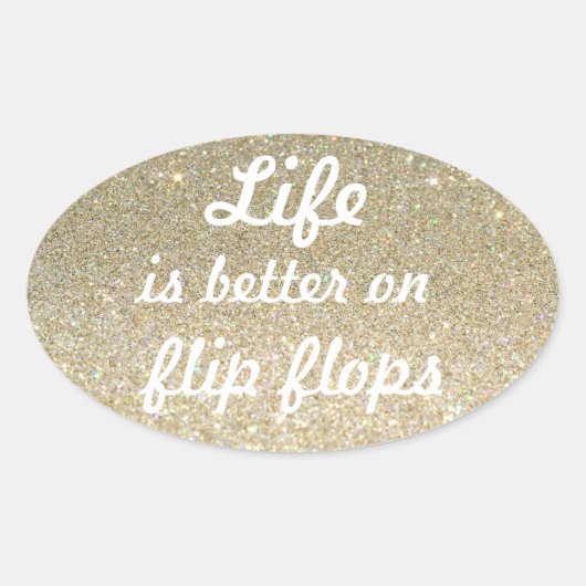 sparkle koffer sticker 楕円形シール (正面)