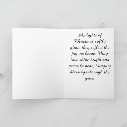 Sparkle Lights Tree – Christmas Card カード (内部)