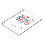 Sparkle Like It's 1776 4th July Fireworks ノートブック (左側)