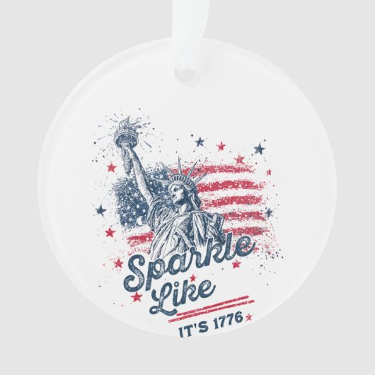 Sparkle Like It's 1776, Patrioticデザイン，アメリカ オーナメント (正面)