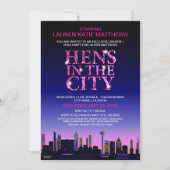 Sparkle Look Hens/ランジェリー映画ポスターパーティー 招待状 (正面)