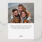 Sparkle Merry Christmas 2 PHOTO Greeting金ゴールド 箔シーズンカード (裏面)