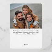 Sparkle Merry Christmas 2 PHOTO Greeting金ゴールド 箔シーズンカード (裏面)