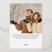 Sparkle Merry Christmas 2 PHOTO Greeting金ゴールド 箔シーズンカード (裏面)