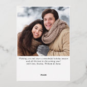 Sparkle Merry Christmas 2 PHOTO Greeting金ゴールド 箔シーズンカード (裏面)