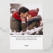 Sparkle Merry Christmas 2 PHOTO Greeting金ゴールド 箔シーズンカード (裏面)