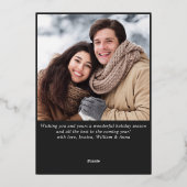 Sparkle Merry Christmas 2 PHOTO Greeting金ゴールド 箔シーズンカード (裏面)