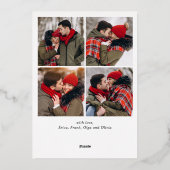 Sparkle Merry Christmas 5 PHOTO Greeting金ゴールド 箔シーズンカード (裏面)