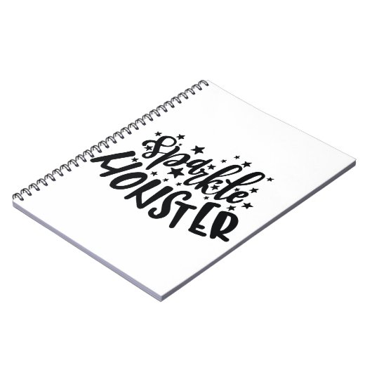 Sparkle Monster Halloween ノートブック (左側)