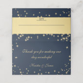 Sparkle Navy Blueと金ゴールド席 プレイスカード (外部開封)