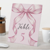 Sparkle Pink Coquette Bow 1st 台座サイン (インサイチュ)