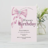Sparkle Pink Coquette Bow 1st 招待状 (スタンド正面)