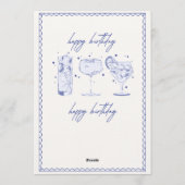 Sparkle & Pop! Editable Birthday Bash Invitation 招待状 (裏面)