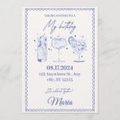 Sparkle & Pop! Editable Birthday Bash Invitation 招待状 (正面)