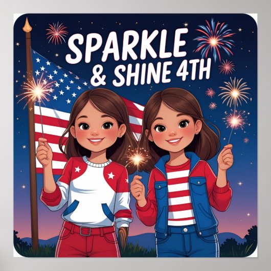 Sparkle & Shine 4th Kidsポスタープリント ポスター (正面)