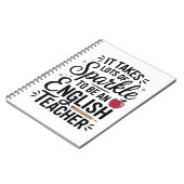 Sparkle to be an English先生-おもしろいギフト ノートブック (左側)