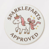 Sparklefarts承認済みラベル – CherryBombCo ラベル (デザイン1)