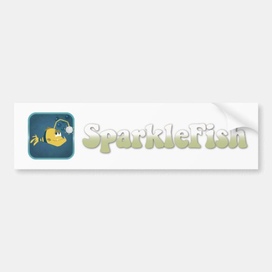 SparkleFishのバンパーステッカー バンパーステッカー (正面)