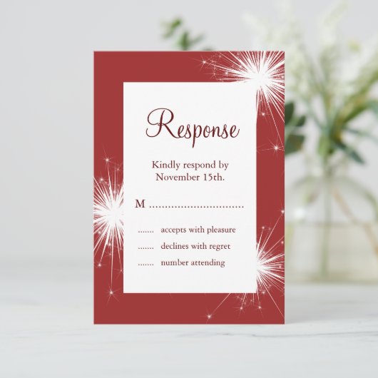 Sparkler in Red Wedding RSVP (スタンド正面)