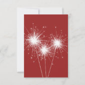 Sparkler in Red Wedding RSVP (裏面)