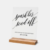 Sparkler send off Wedding  アクリルサイン (傾斜)
