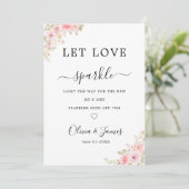 Sparklers Wedding Send Off Sign Template, 招待状 (スタンド正面)