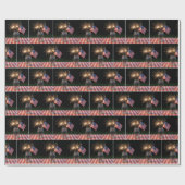 Sparklers With American Flag ラッピングペーパー (フラット)