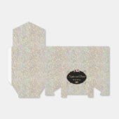 Sparkles金ゴールドシークイン結婚フローラ フェイバーボックス (折り畳みなし)