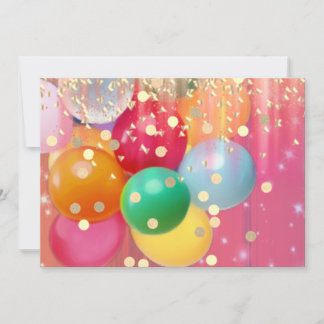 Sparkles and Balloons  ノートカード