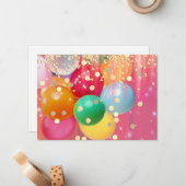 Sparkles and Balloons  ノートカード (正面/裏面インサイチュ)