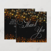 Sparkles and Stars colorful サンキューカード (正面/裏面)