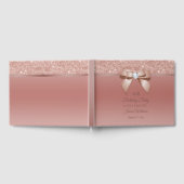 Sparkles & Glamor、バラ金ゴールド誕生日パーティー ゲストブック (全面)