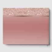 Sparkles & Glamor、バラ金ゴールド誕生日パーティー ゲストブック (裏面)