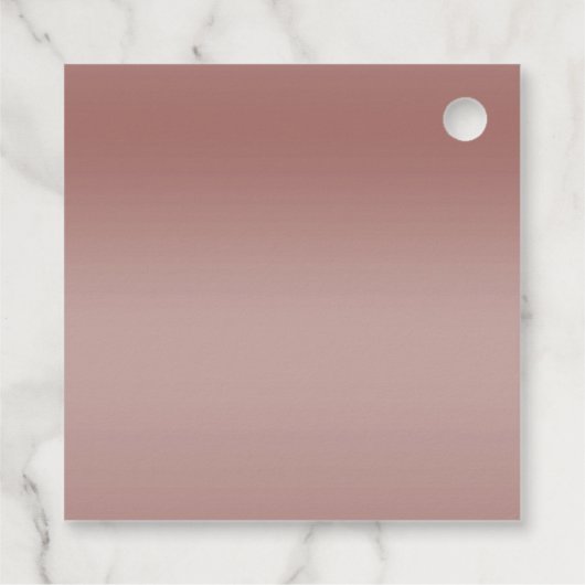 Sparkles & Glamor、バラ金ゴールド誕生日パーティー フェイバータグ (裏面)