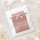 Sparkles & Glamor、バラ金ゴールド誕生日パーティー フェイバーバッグ (クリップ留めされた状態)