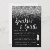 Sparkles & Spirits | 年越しパーティー 招待状 (正面)