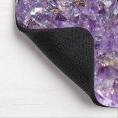 Sparkling Amethyst Crystal Gem - Purple Geode マウスパッド (コーナー)