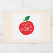 Sparkling Apple Cider Baby Shower スパークリングワインラベル (シングルラベル)