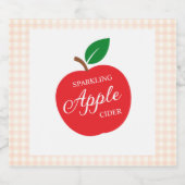 Sparkling Apple Cider Baby Shower スパークリングワインラベル (シングルラベル)